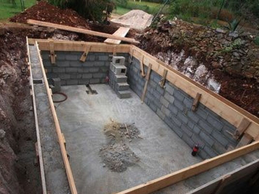 Construction d'une piscine par nos experts en maçonnerie